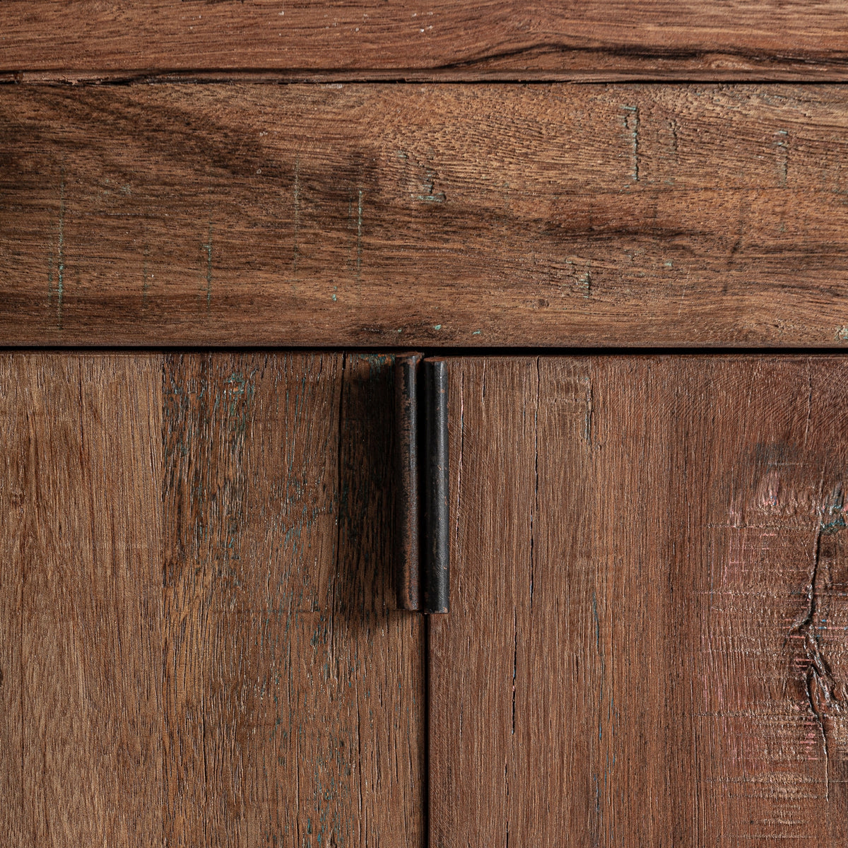 Mueble TV de madera recuperada y hierro Azenhas