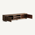 Mueble TV de madera recuperada y hierro Bordeira