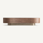 Mueble TV de porcelánico y hierro dorado Paphos