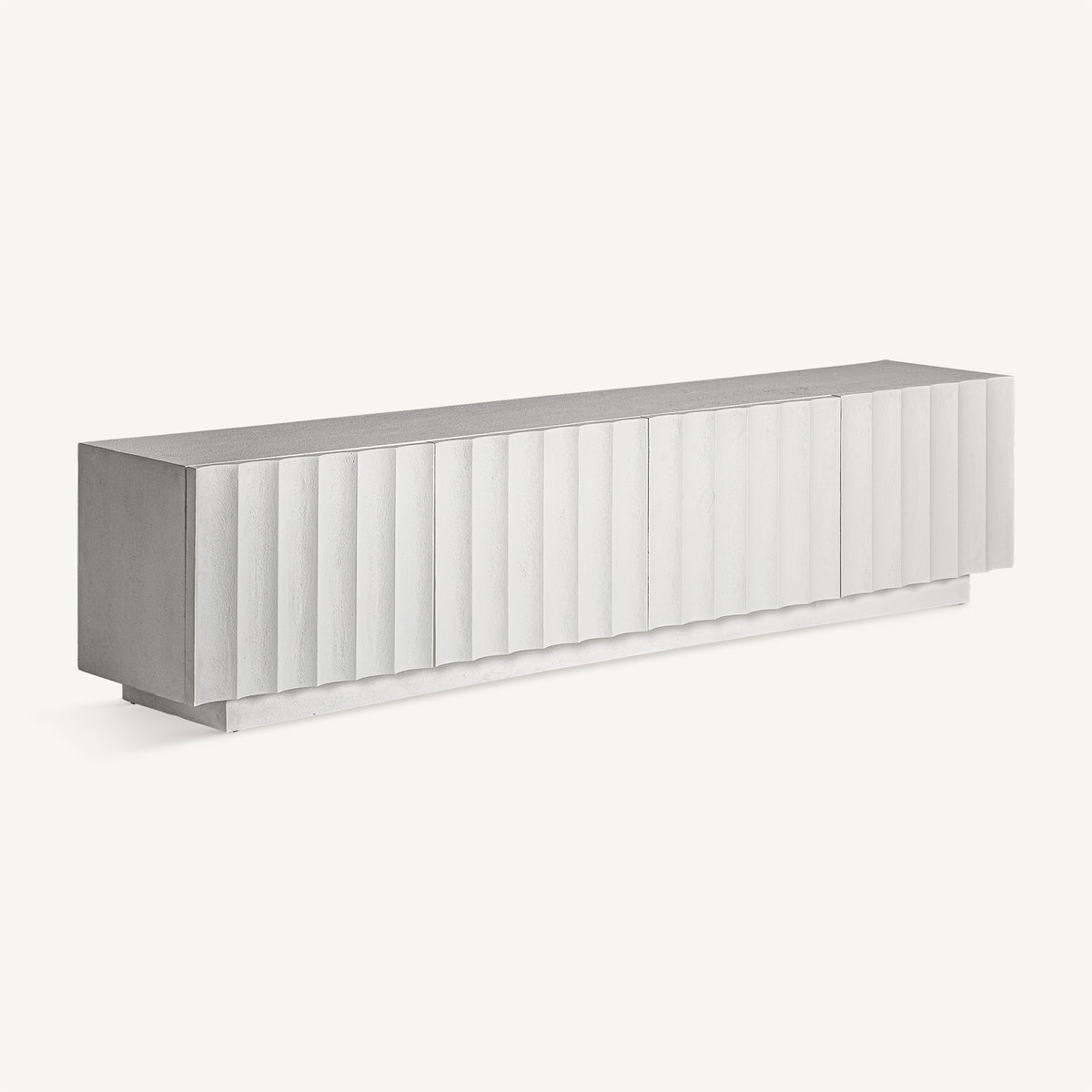 Mueble TV de resina blanca Ericeira