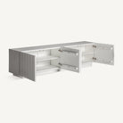 Mueble TV de resina blanca Ericeira