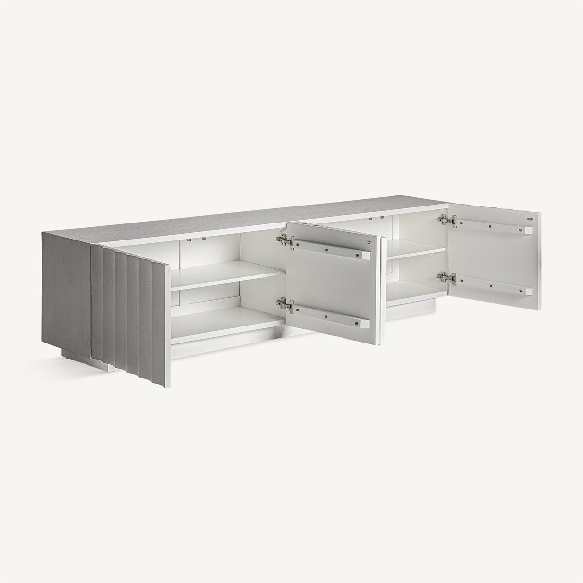 Mueble TV de resina blanca Ericeira