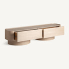 Mueble TV de roble color crema Guincho