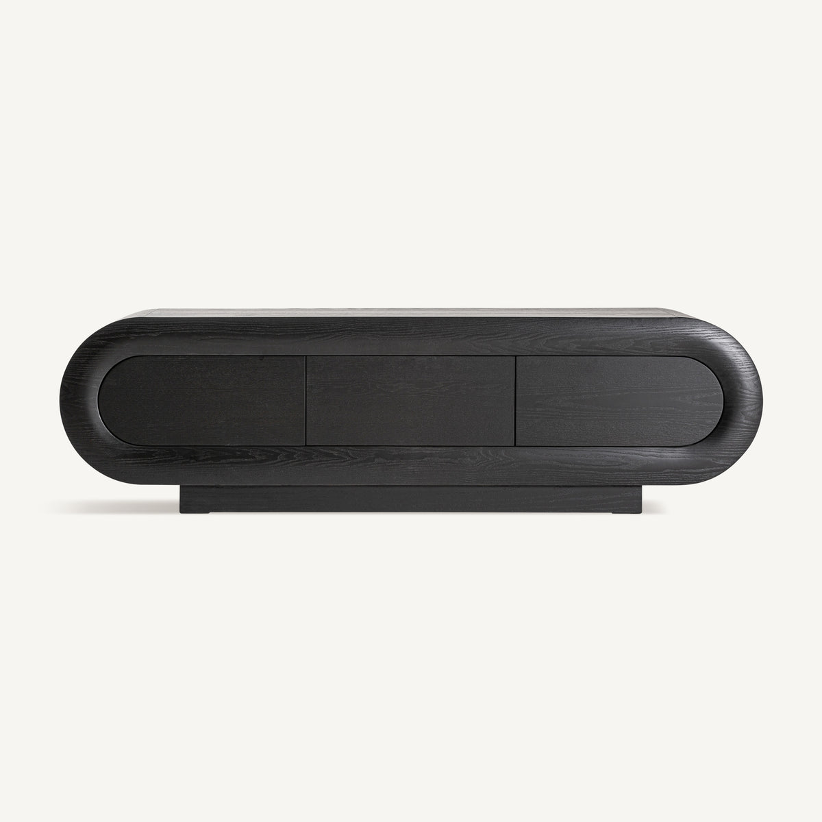 Mueble TV de roble negro Ingrina 200 cm