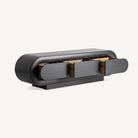 Mueble TV de roble negro Ingrina 200 cm