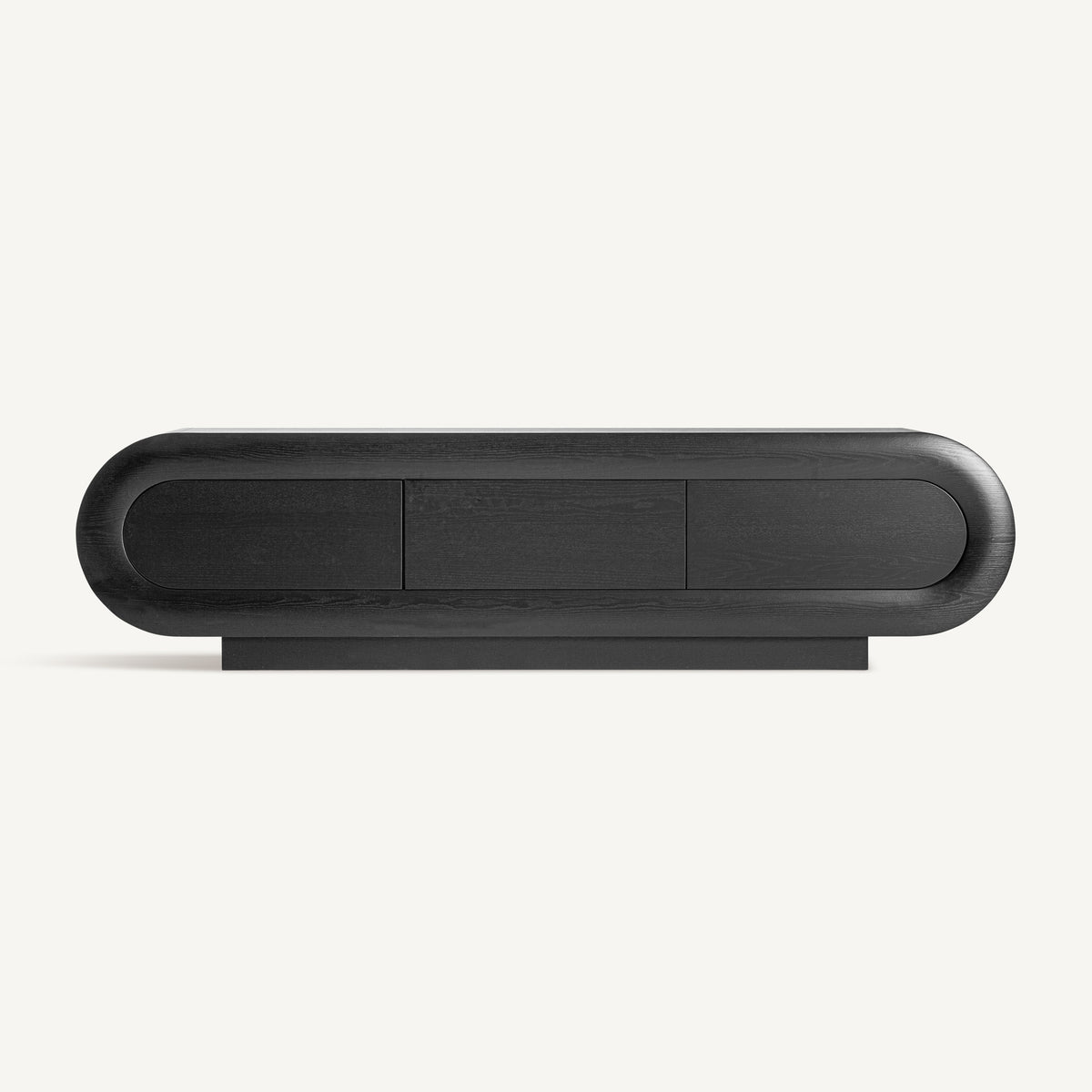 Mueble TV de roble negro Ingrina 220 cm
