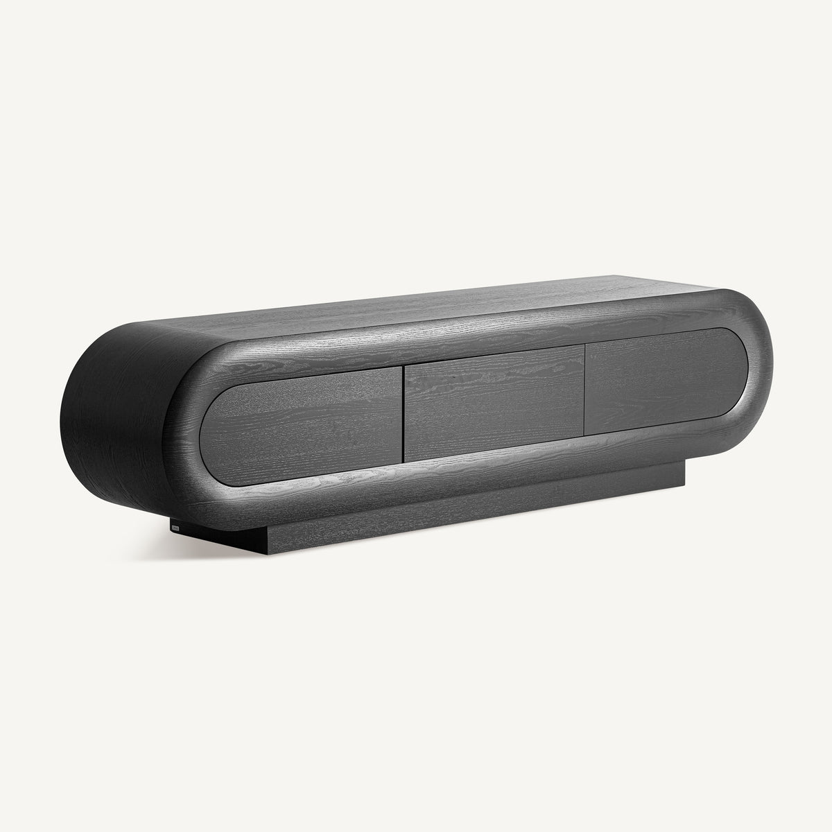 Mueble TV de roble negro Ingrina 220 cm