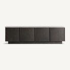 Mueble TV de travertino y fresno Adraga