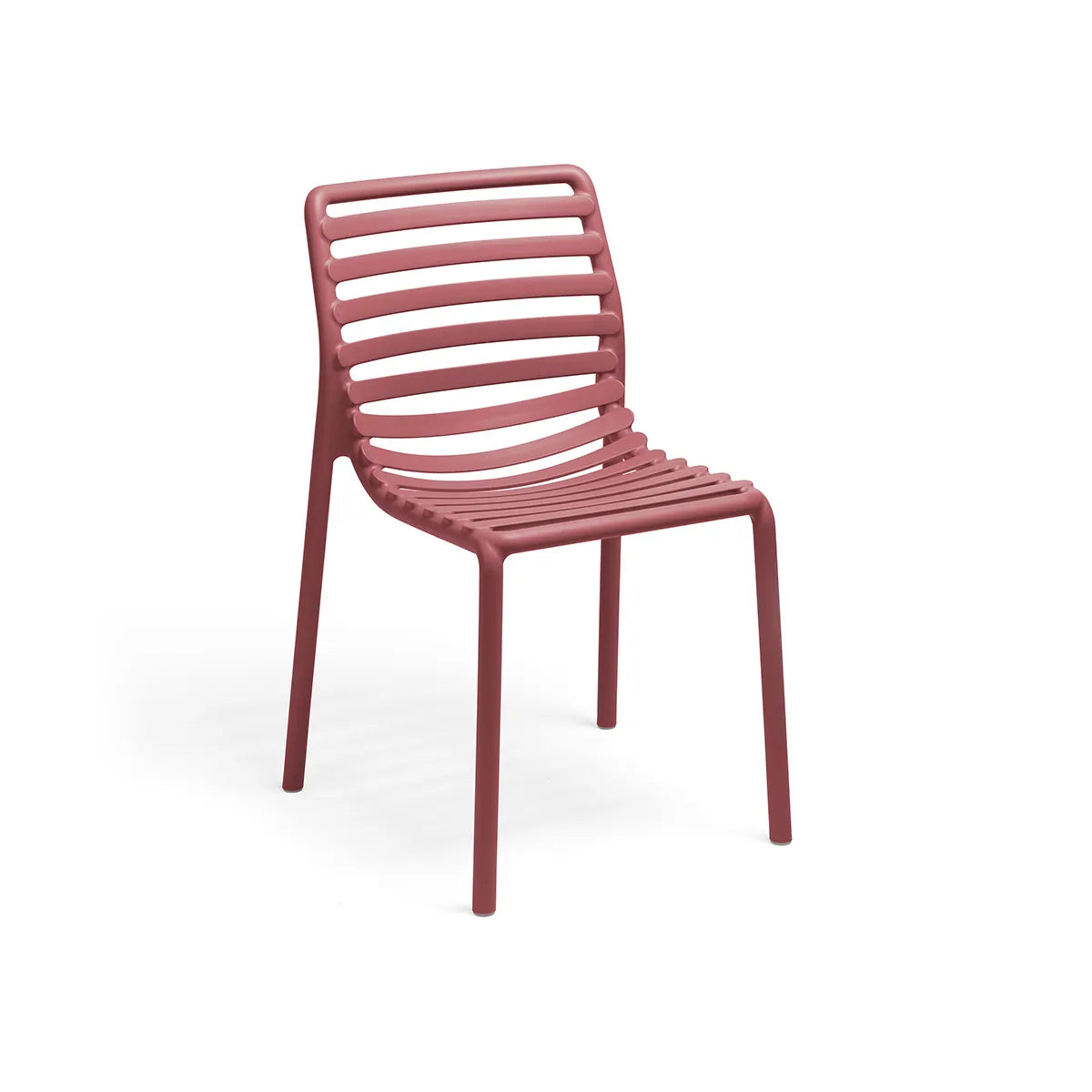 Silla apilable de resina Doga Nardi – Granate
