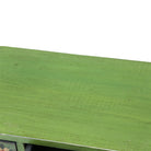 Piecero verde de pino con 3 cajones y 6 puertas Mosquitero