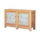 Cómoda antigua multicolor de pino con 2 puertas Baoqing