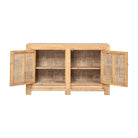 Cómoda antigua multicolor de pino con 2 puertas Baoqing