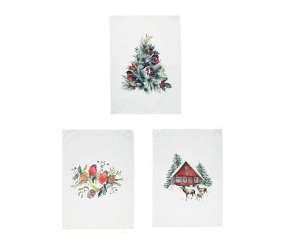 Paño de Cocina Invernal - pino_y_jacaranda