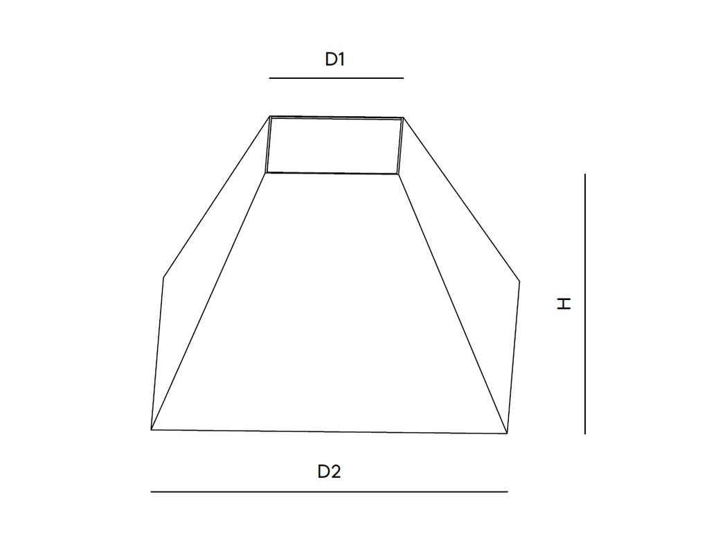 Pantalla Semi - Cónica Cuadrada - pino_y_jacaranda