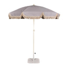 Parasol de aluminio con flecos Carlota