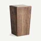Peana de madera recuperada y travertino Xàtiva 71 cm