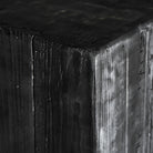 Peana de pino reciclado negro Senglea
