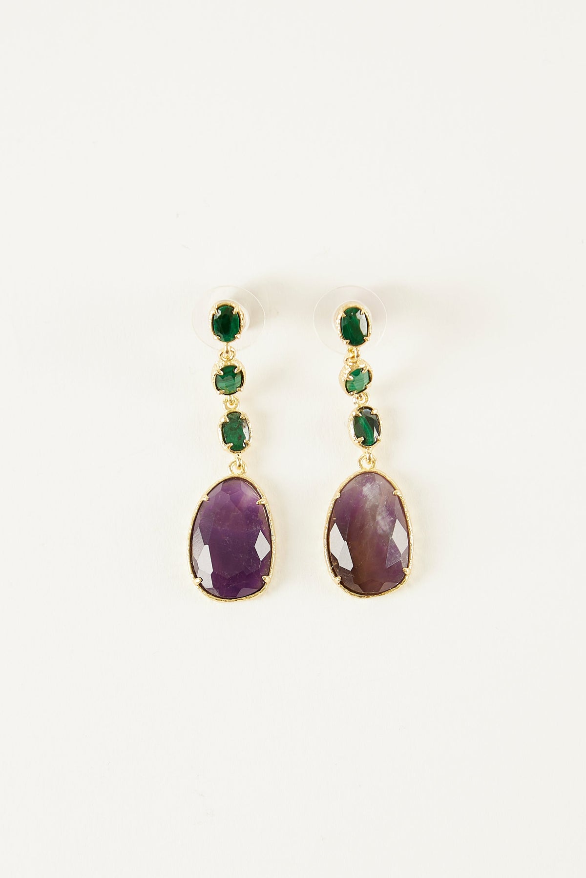Pendientes de piedras naturales Aura