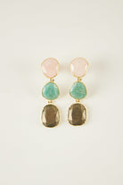 Pendientes de piedras naturales Trío