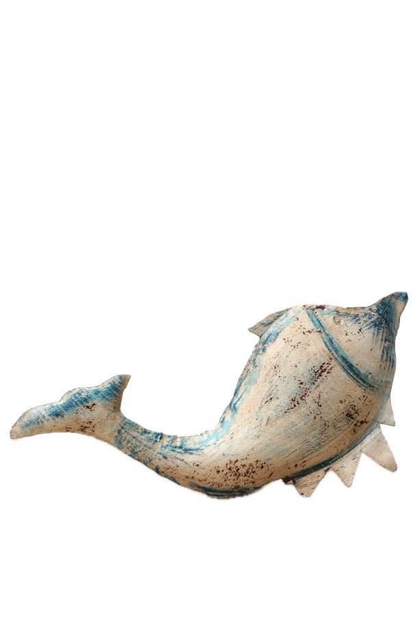 Pez de Hierro Beige, Azul y Marrón - #pino_y_jacaranda#