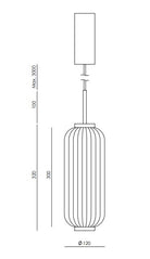 Lámpara Colgante Elma S - C1312 - #pino_y_jacaranda#