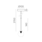 Lámpara colgante Doris individual - #pino_y_jacaranda#