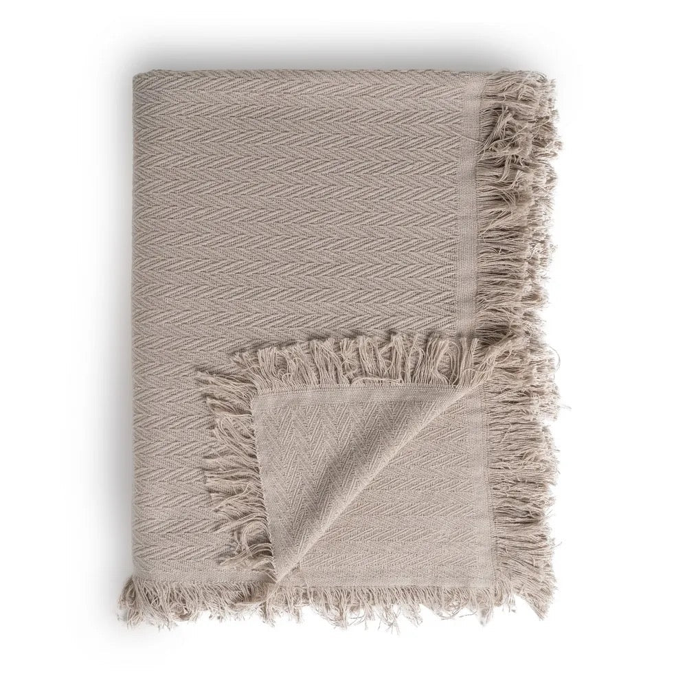 Plaid de Cama de Espigas Sam - #pino_y_jacaranda#