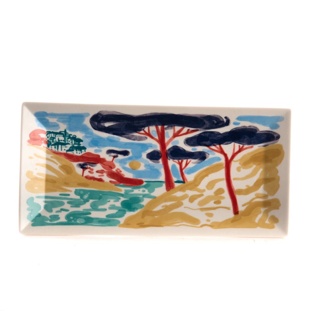 Plato de Aperitivo Rectangular Pueblo - pino_y_jacaranda