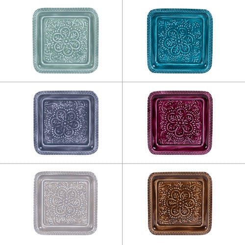 Plato de Metal Mandala - pino_y_jacaranda