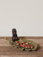 Plato Decorativo Hoja y Ardilla - #pino_y_jacaranda#