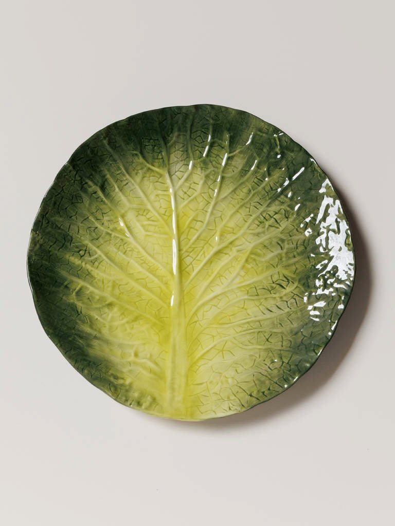 Plato Hoja de Lechuga - #pino_y_jacaranda#
