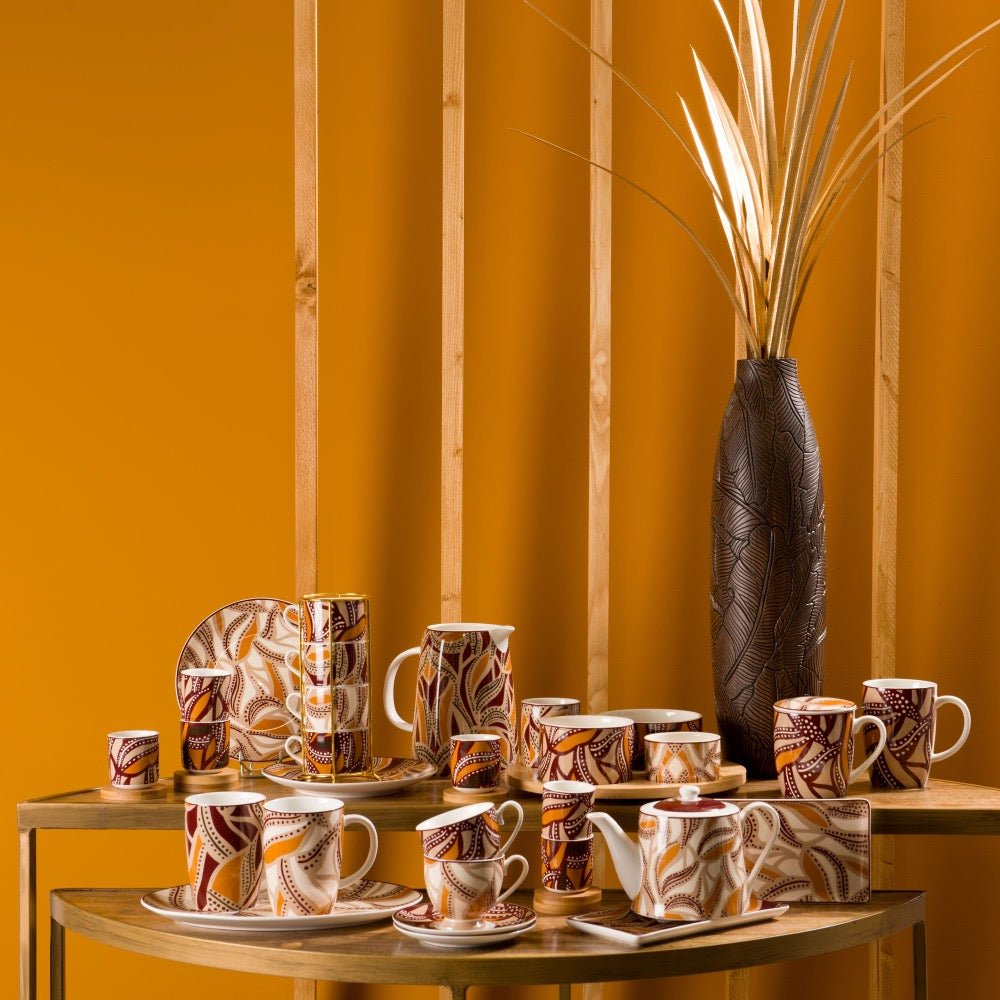 Plato Ovalado Nocturno - pino_y_jacaranda