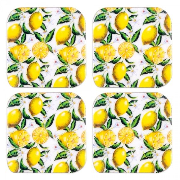 Posavasos Cuadrado Limones - pino_y_jacaranda