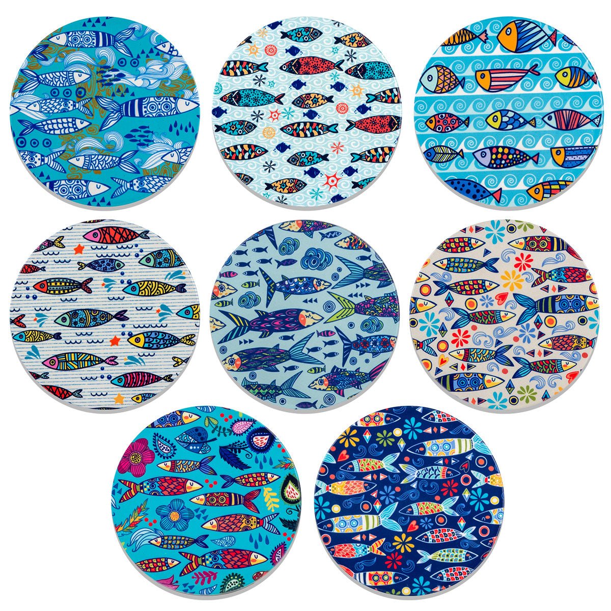 Posavasos Peces - #pino_y_jacaranda#