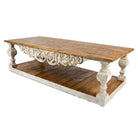 Mesa de centro de olmo y pino Colom