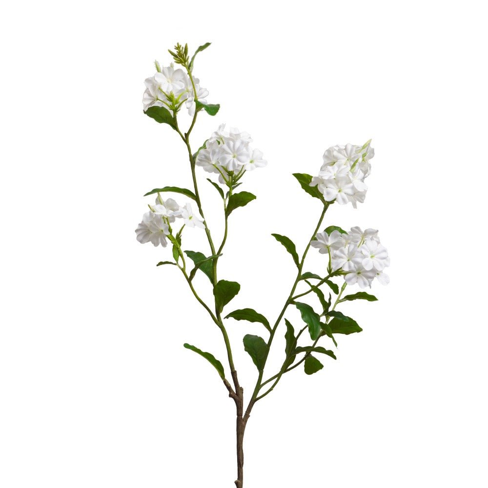 Rama Flor de Celestina Blanca Artificial - pino_y_jacaranda