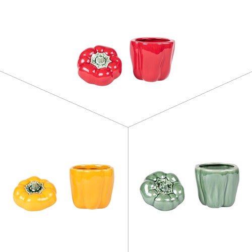 Recipiente - Bowl con Forma de Pimiento - pino_y_jacaranda