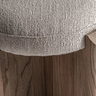 Reposapiés de olmo y poliéster Porquerolles beige