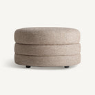 Reposapiés tapizado beige Makarska