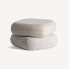 Reposapiés tapizado beige Utiel