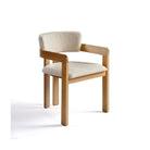Sillón tapizado de roble claro Valverde