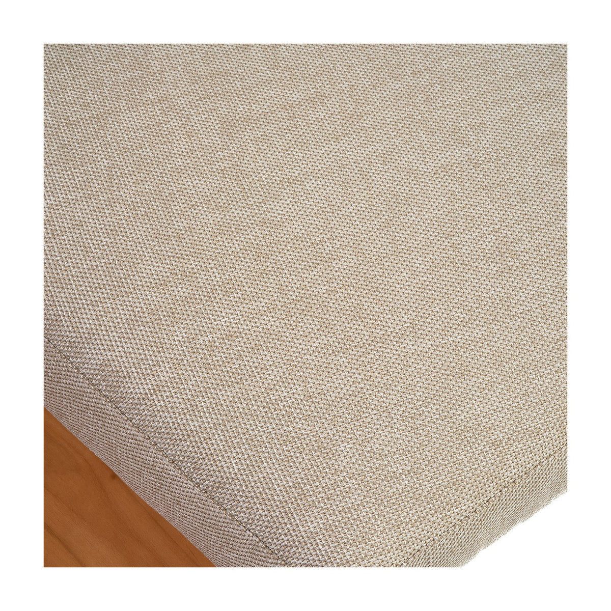 Sofá curvo de exterior de aluminio, cuerda y madera Potes