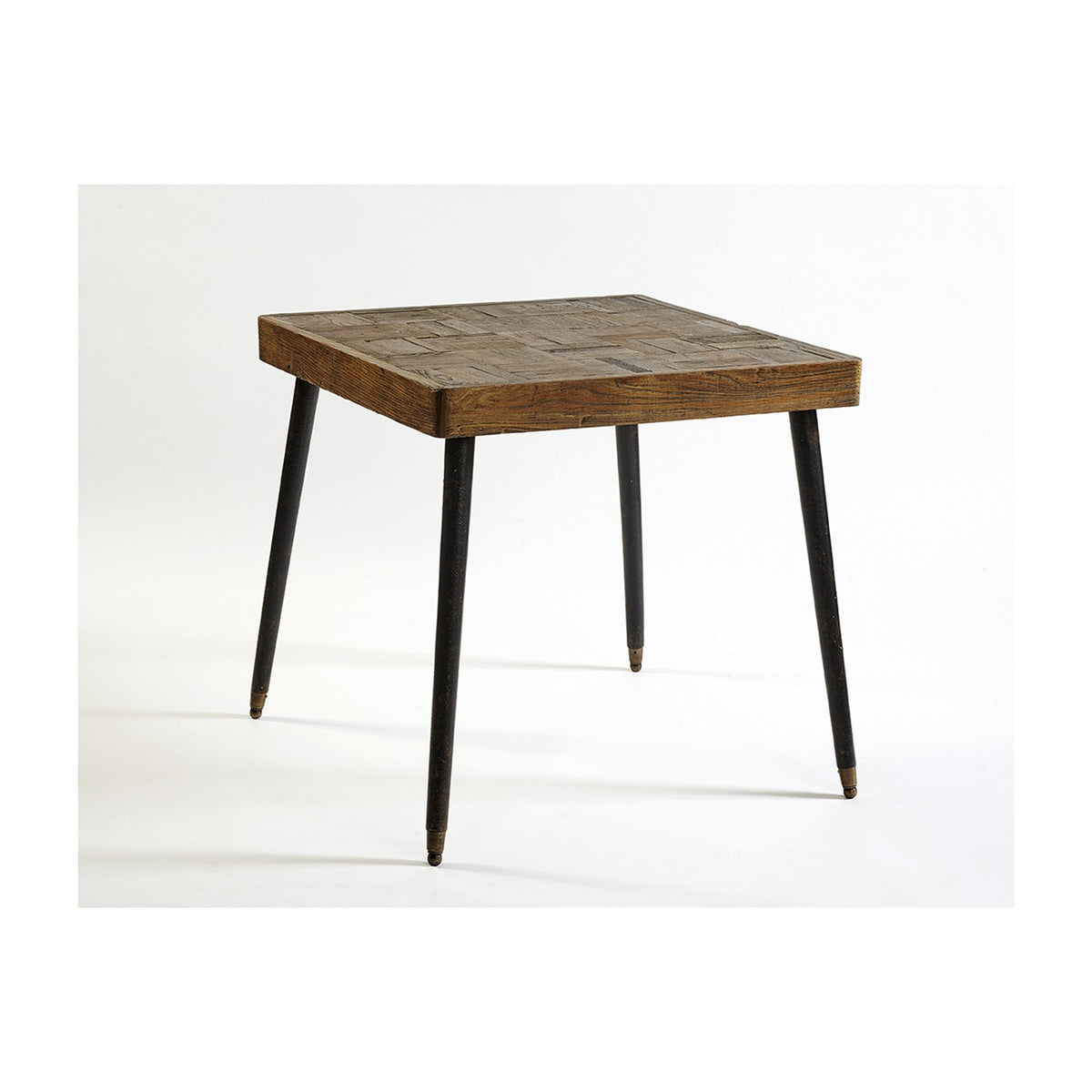Mesa de comedor de madera y metal negro Barbate