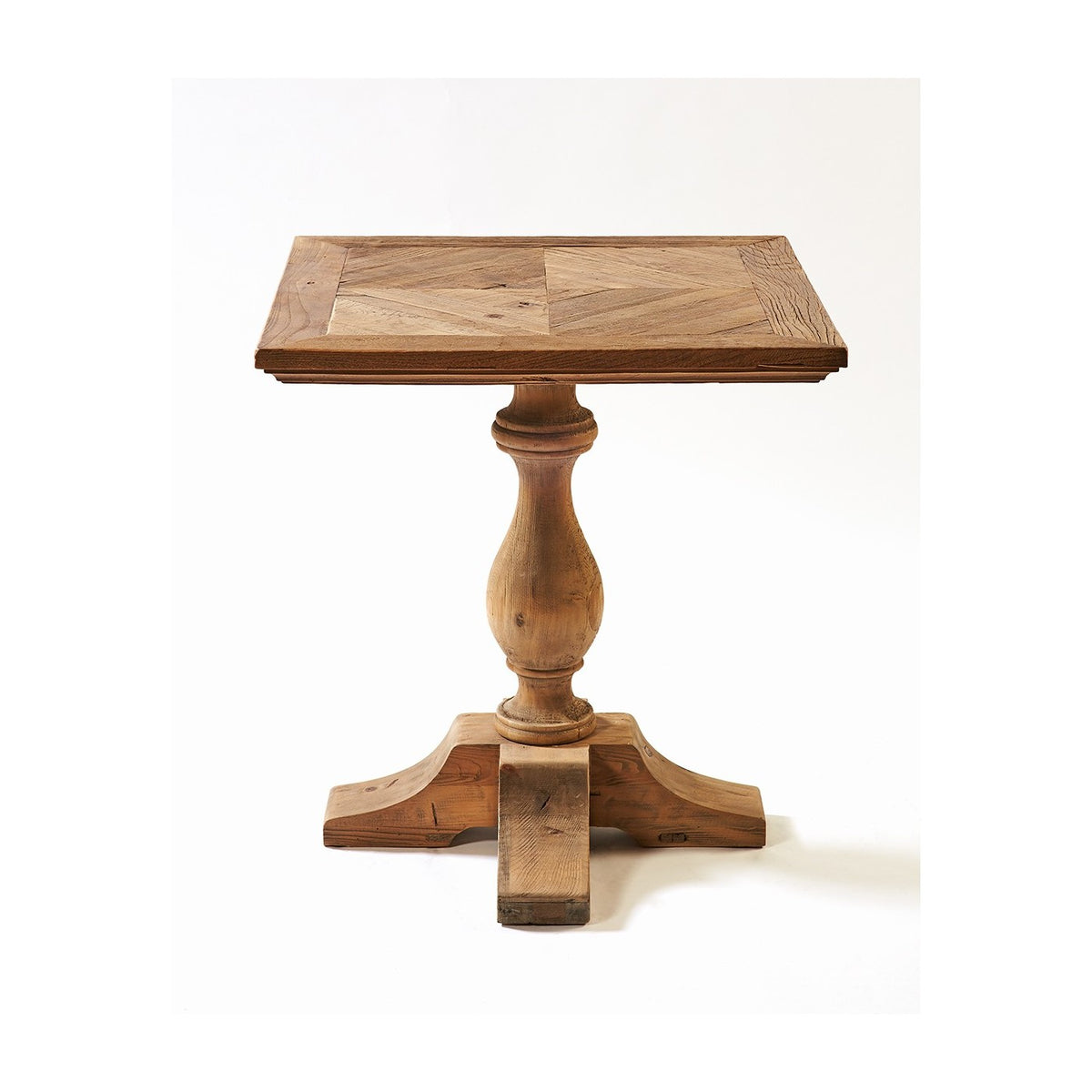 Mesa de comedor cuadrada de pino reciclado Riogordo