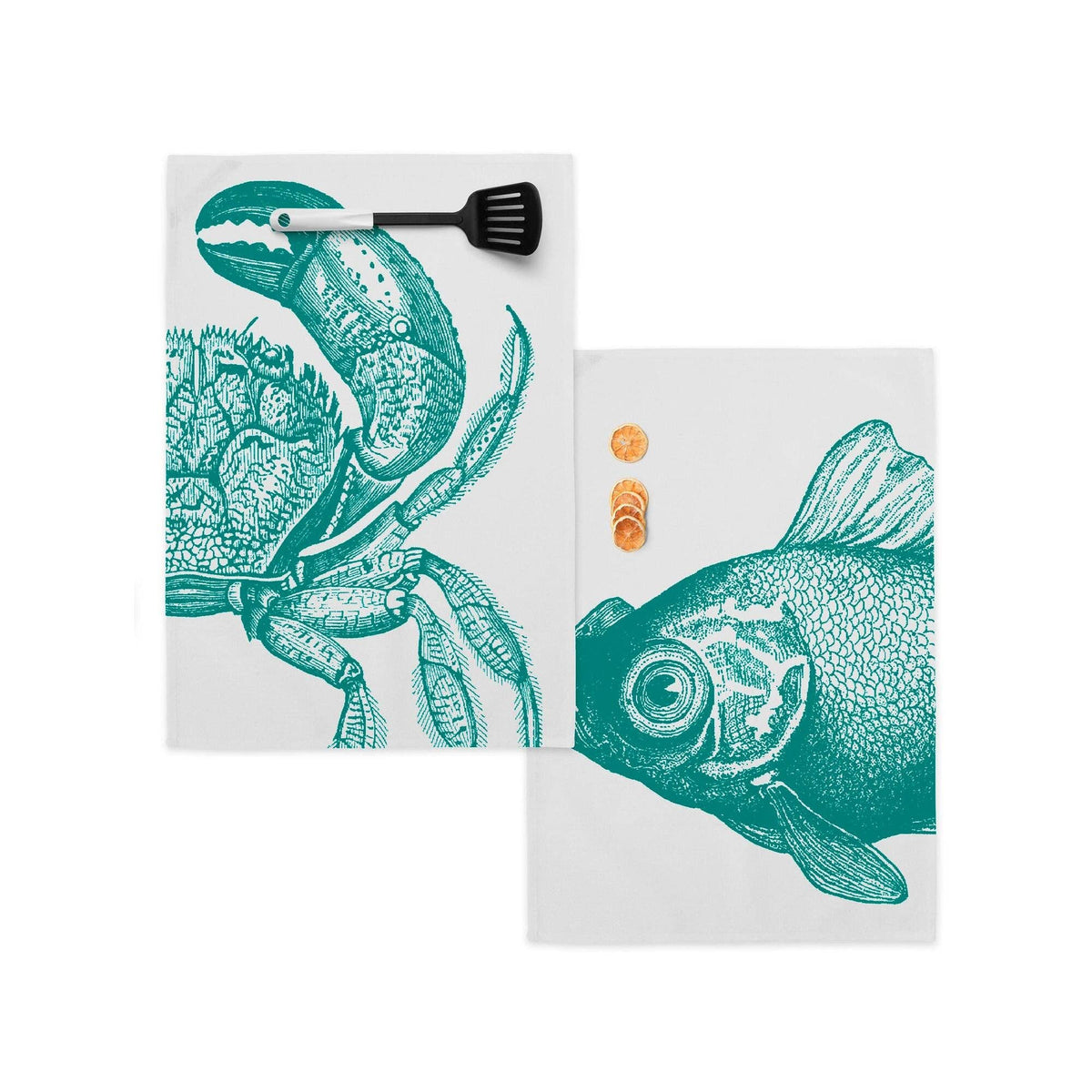 Set 2 Paños de Cocina Blue Sea 70x50 cm - pino_y_jacaranda