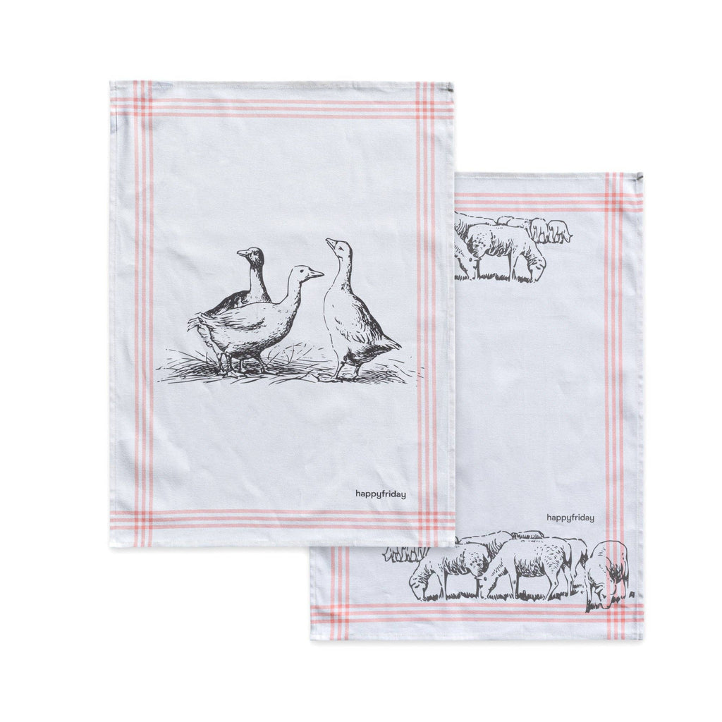 Set 2 Paños de Cocina Cua Cua 70x50 cm - pino_y_jacaranda