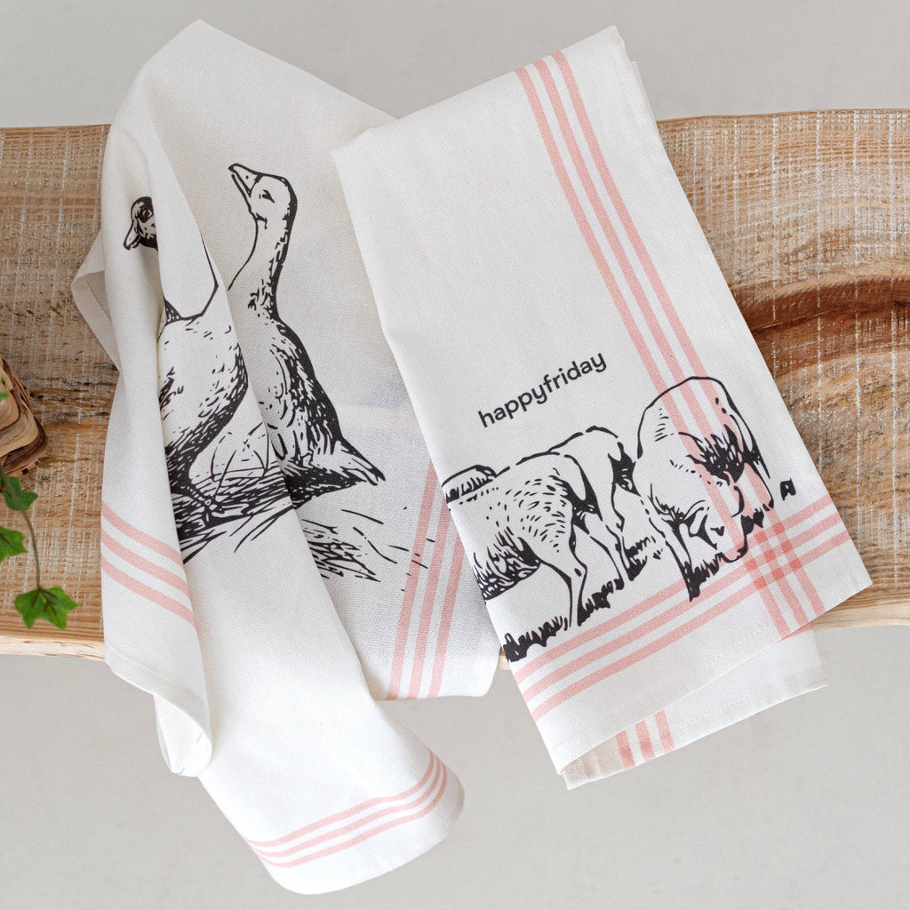 Set 2 Paños de Cocina Cua Cua 70x50 cm - pino_y_jacaranda