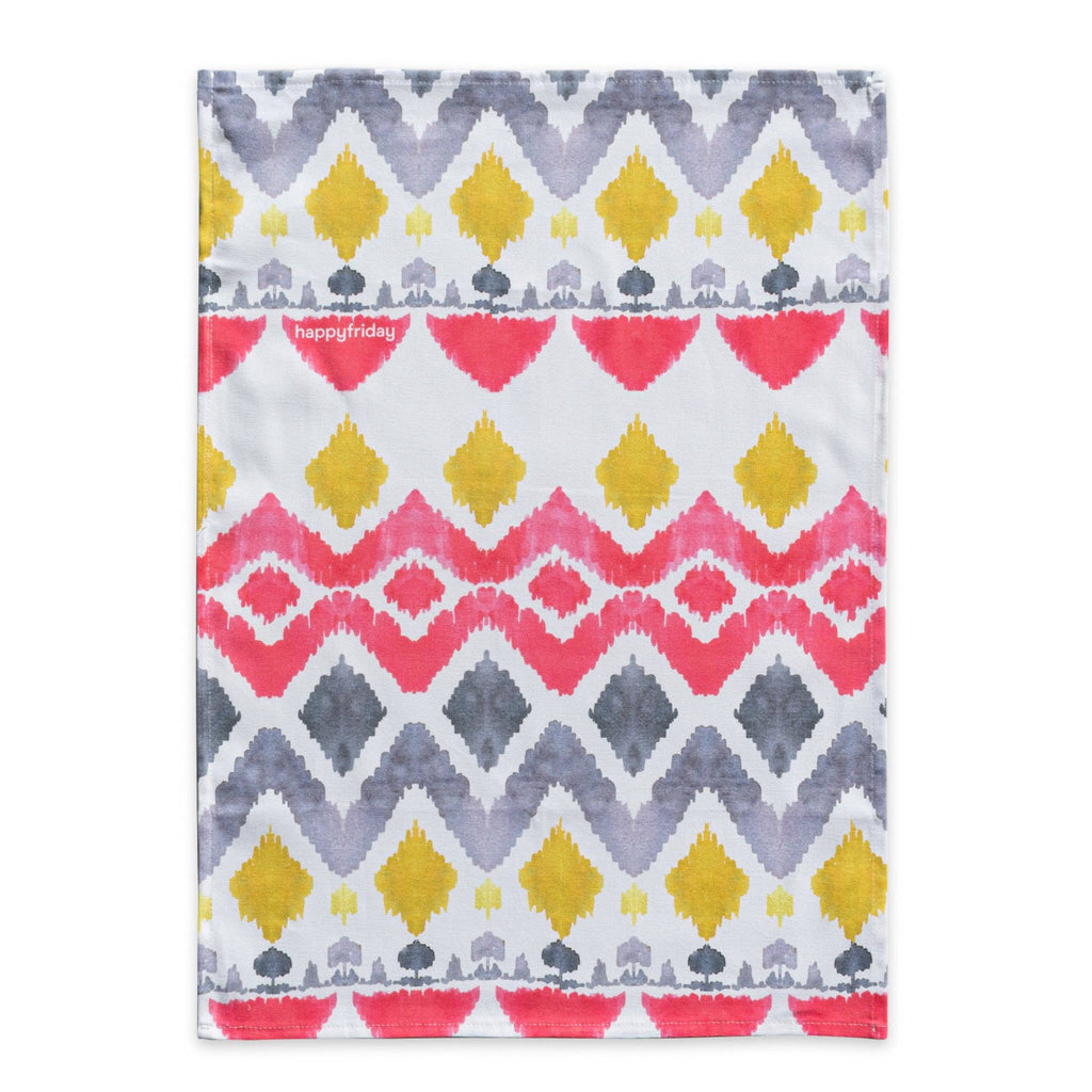 Set 2 Paños de Cocina Ikats 70x50 cm - pino_y_jacaranda