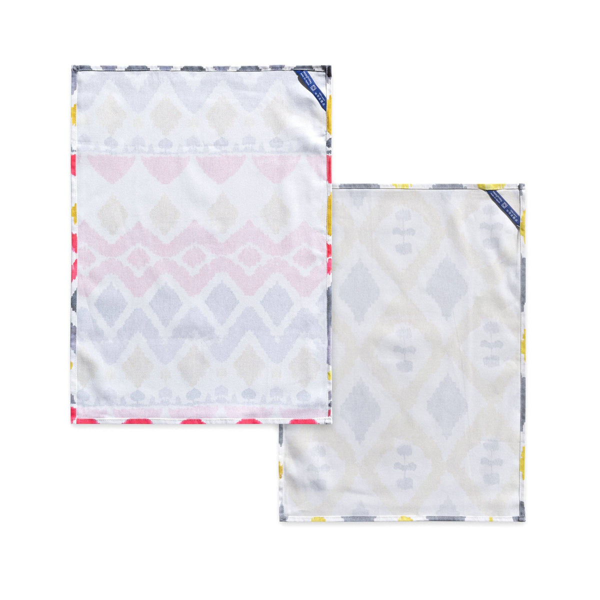 Set 2 Paños de Cocina Ikats 70x50 cm - pino_y_jacaranda
