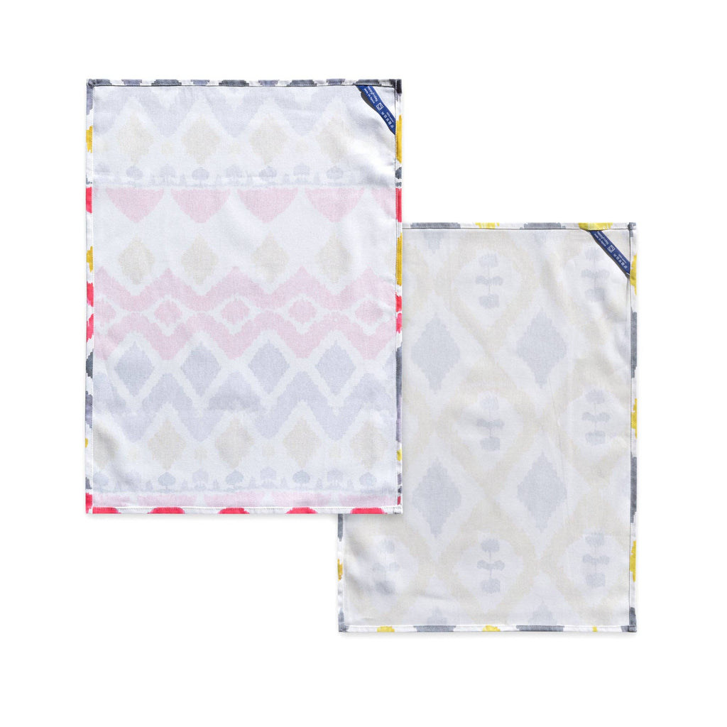 Set 2 Paños de Cocina Ikats 70x50 cm - pino_y_jacaranda